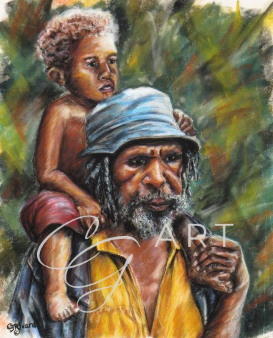 Beautiful Paintings of Papua New Guinea - CATHERINE GRAUL ART